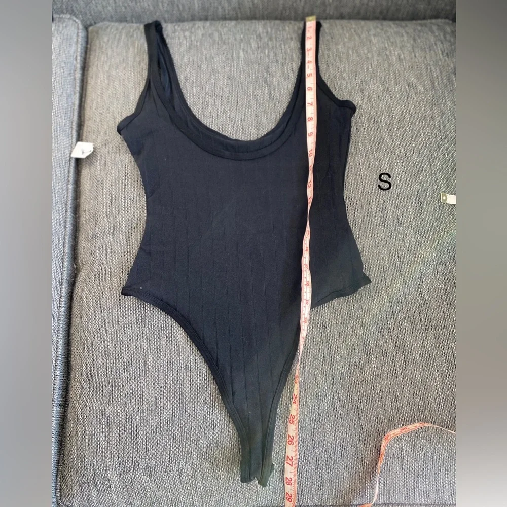 Black bodysuit ribbed small medium large NWT - Picture 10 of 16